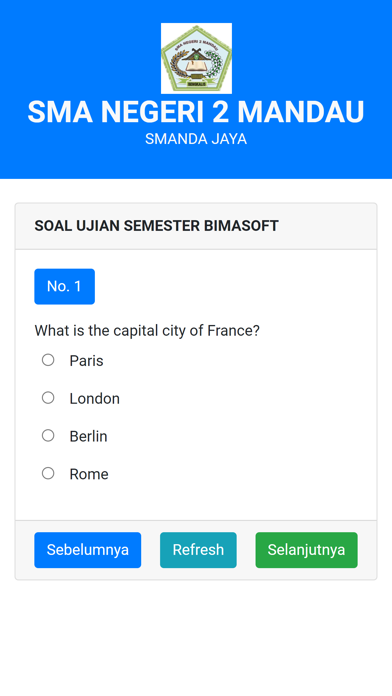 EXAM SMAN 2 MANDAU Screenshot