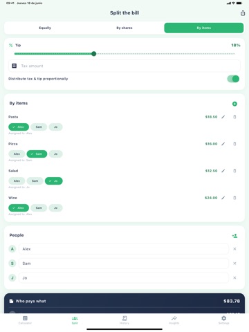 SplitMint: Tip Calculator iPad screenshot