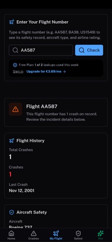 PlaneCrashData: Flight Crashes Screenshot 3 of 5