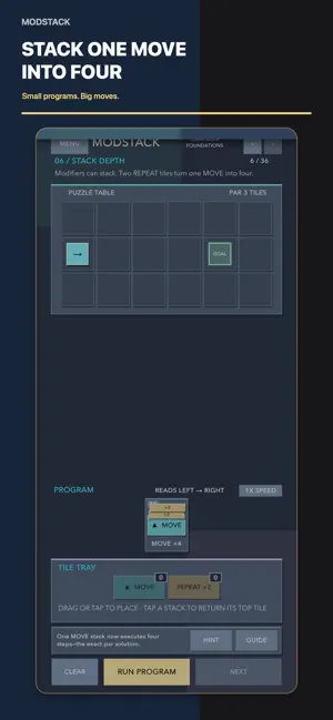 Modstack: Programming Puzzle screenshot 1