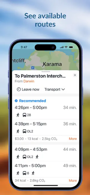 NT Bus Tracker screenshot 1