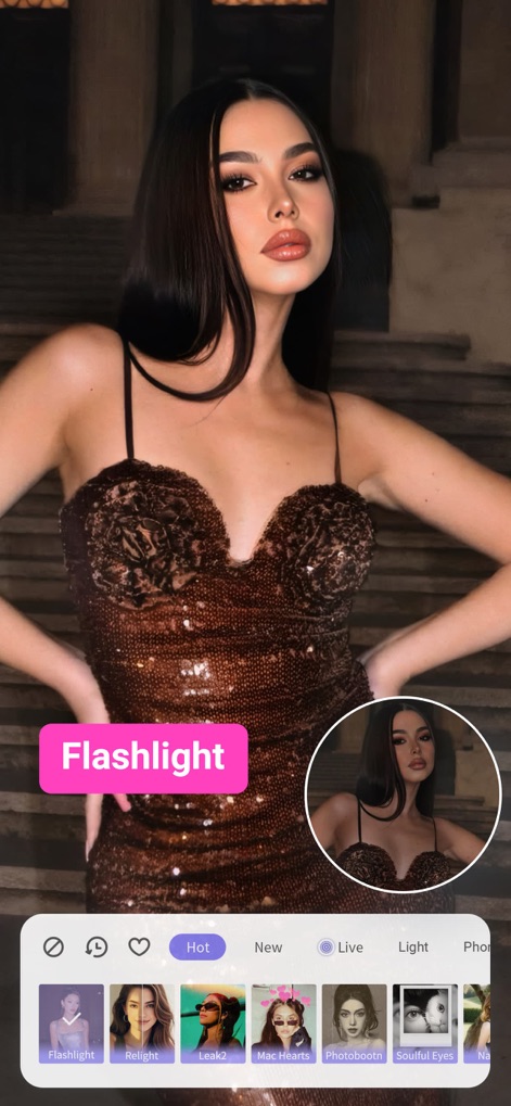 PrettyUp-Portrait Editor Video - Creative Lighting Effects