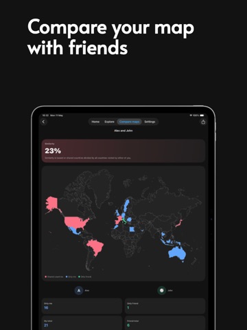 There: Your Travel Map ipad screenshot 4