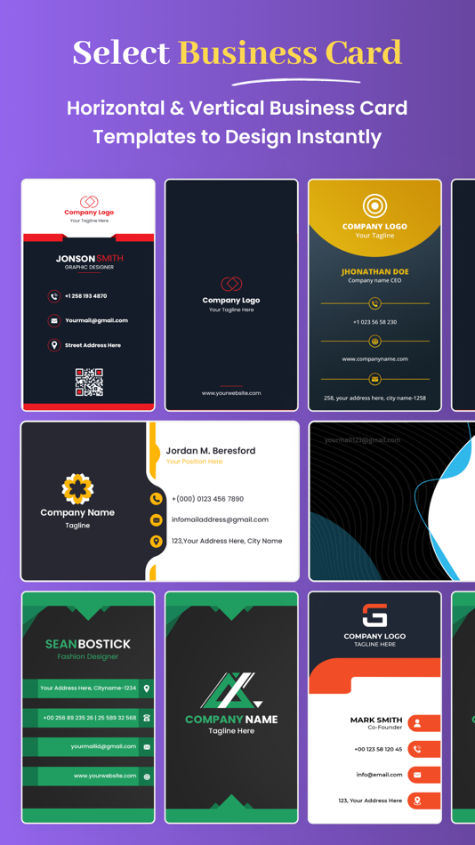 #2. Business Card & Poster Maker (iOS) 由: Amit savasaviya