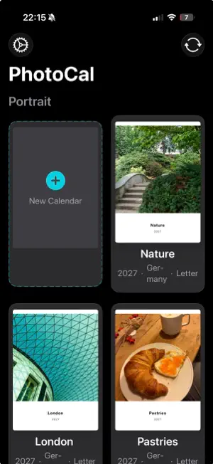 PhotoCal mobile screenshot 1