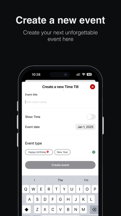 TimeTill - Countdown timer Screenshot