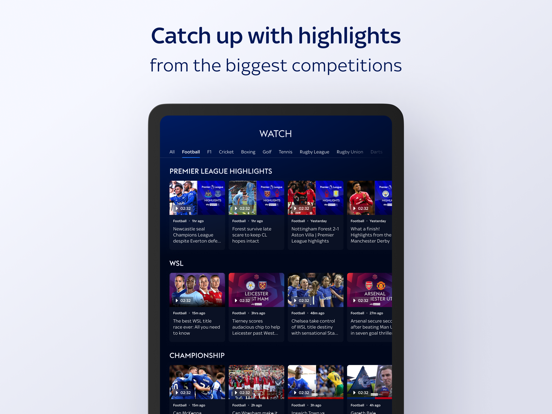 Sky Sports iPad screenshot 7
