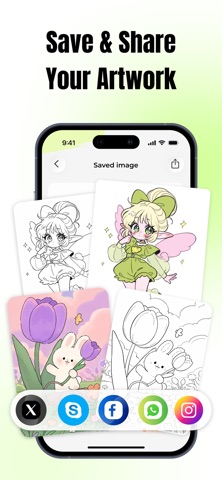 AI Drawing Story Maker iPhone screenshot