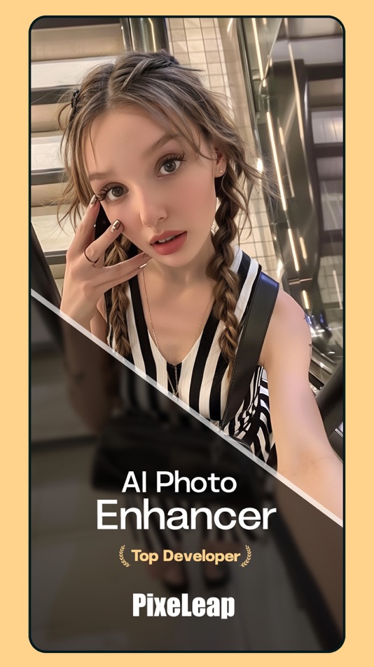 #1. AI Photo Enhancer - PixeLeap (iOS) Podle: 立 林