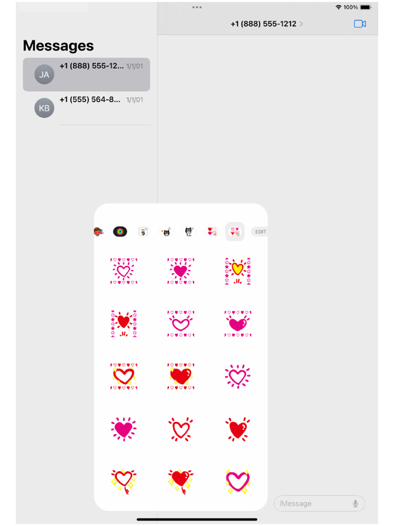 Screenshot #4 pour Heart Animation 5 Sticker
