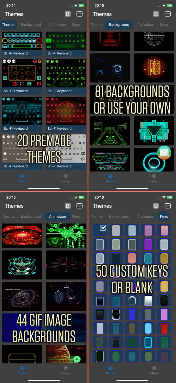 Screenshot #1 pour Sci-Fi Keyboard