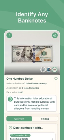Banknote Identifier AI+ screenshot