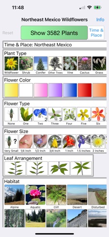 Northeast Mexico Wildflowers iPhone screenshot