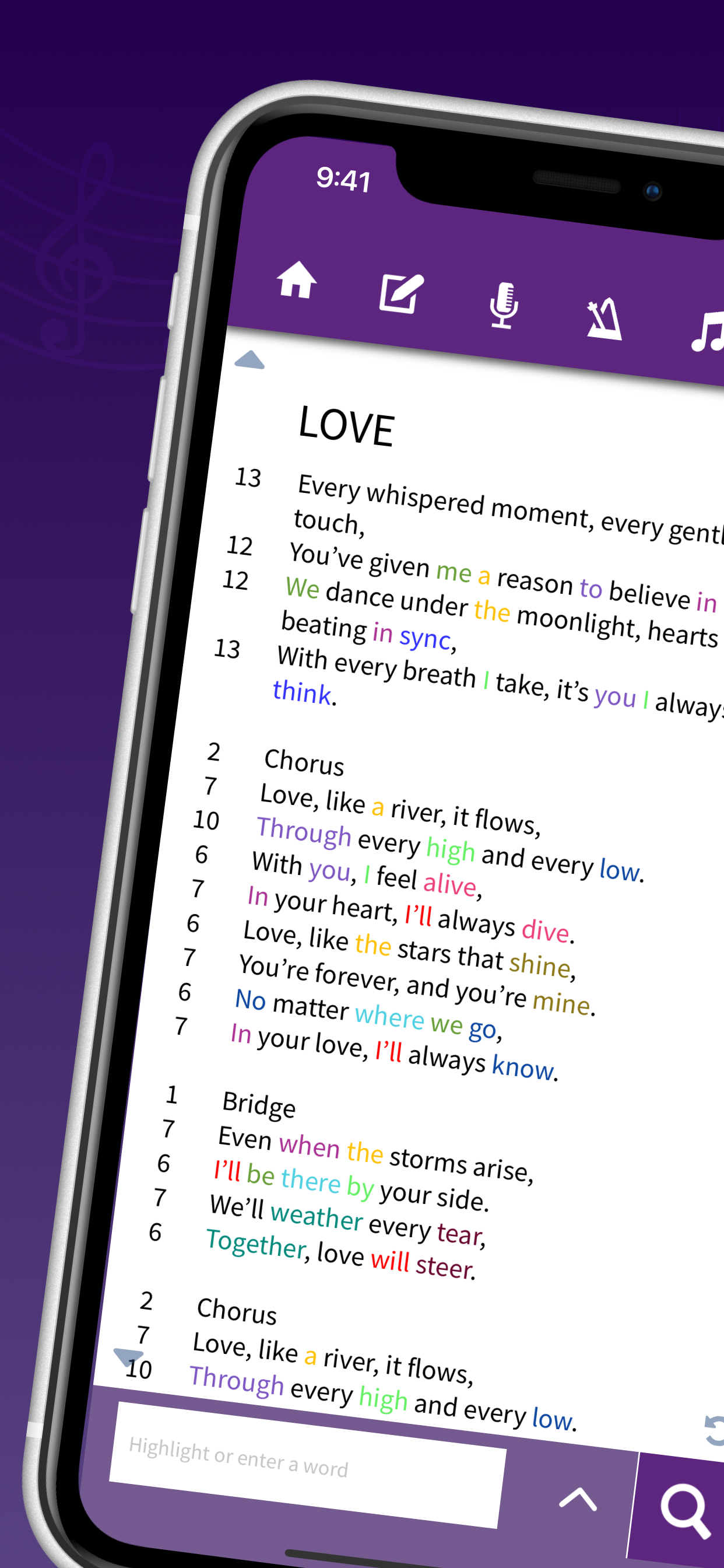 Lyric Notepad - Song Writing