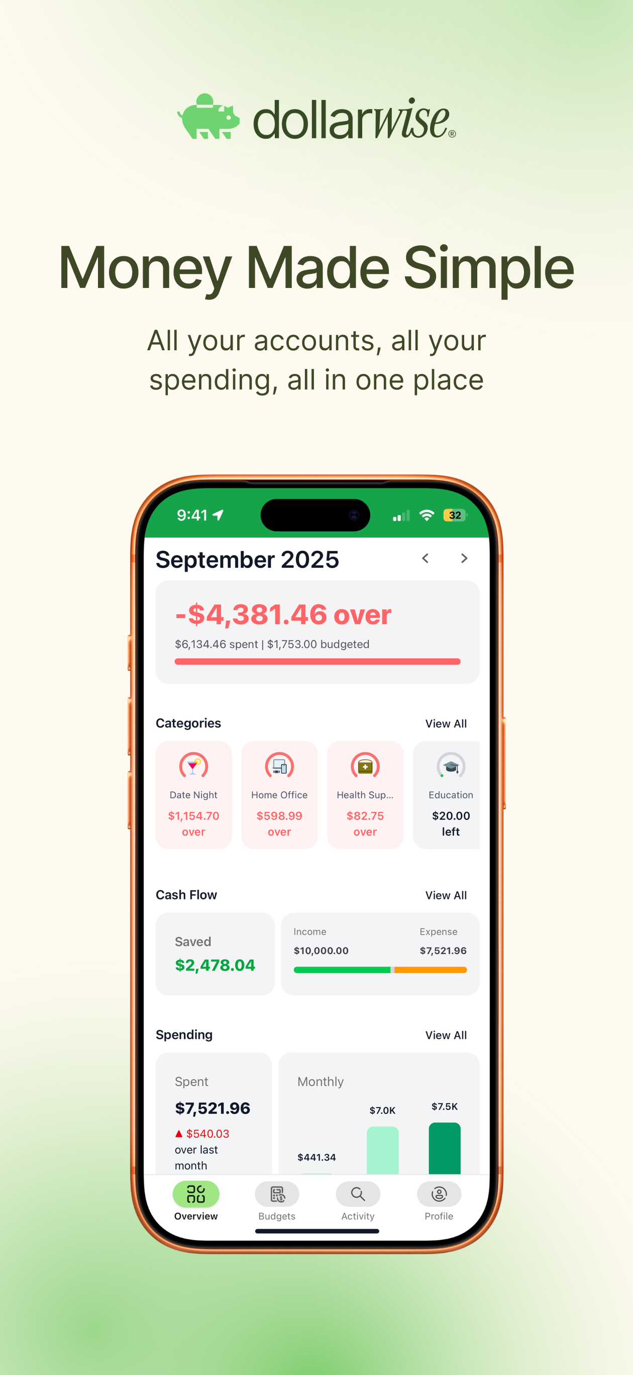 Dollarwise: Budget & Tracking