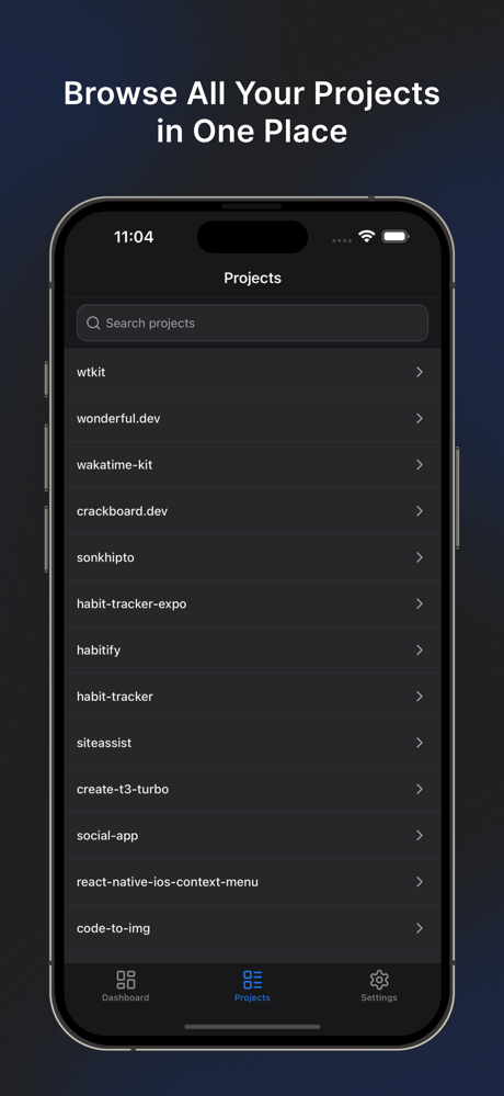 WTKit - WakaTime Dashboard screenshot 3