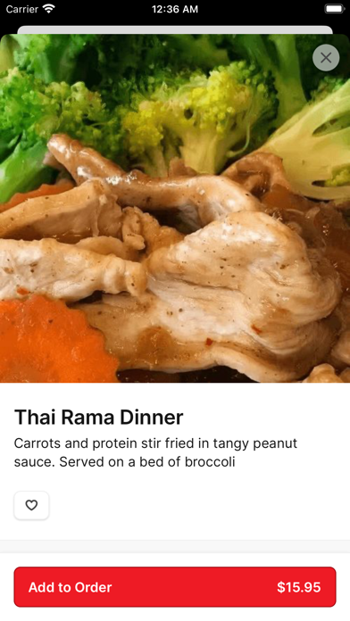 Thai Kitchen To Go iPhone screenshot 3 - Food & Drink app