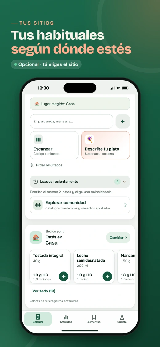 ControlDiabetes: Carbohidratos screenshot 5