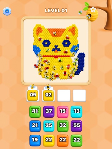 Bee Flow! Pixel Puzzle iPad screenshot
