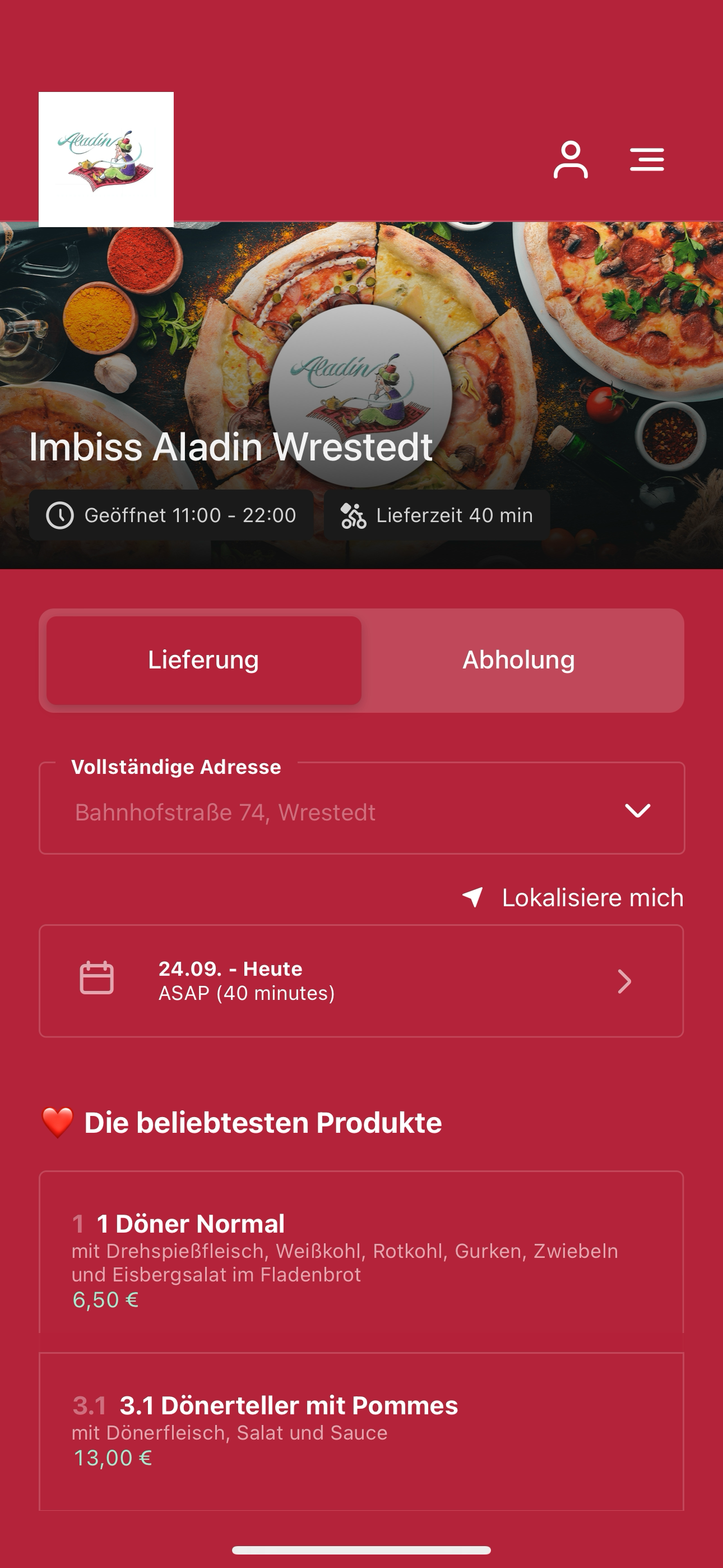 Imbiss Aladin Wrestedt screenshot 3