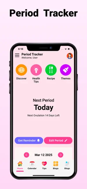 Period Tracker Apps for Women screenshot 1