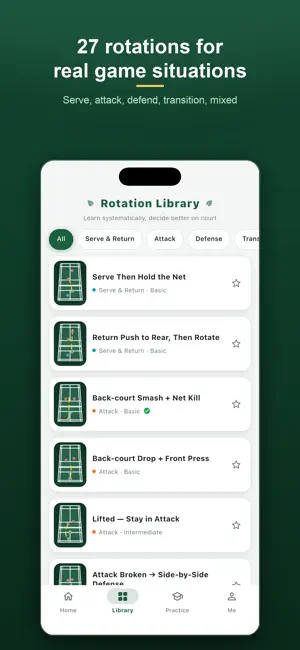 Badminton Rotation screenshot 2
