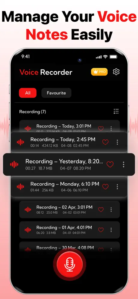 Voice Recorder : Recorder screenshot 2