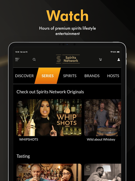 Spirits Network iPad screenshot 5 - Entertainment app