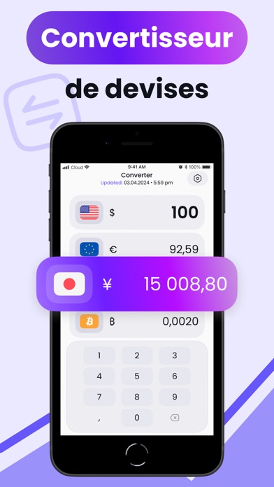 Screenshot #1 pour Convertisseur Monnaie Express
