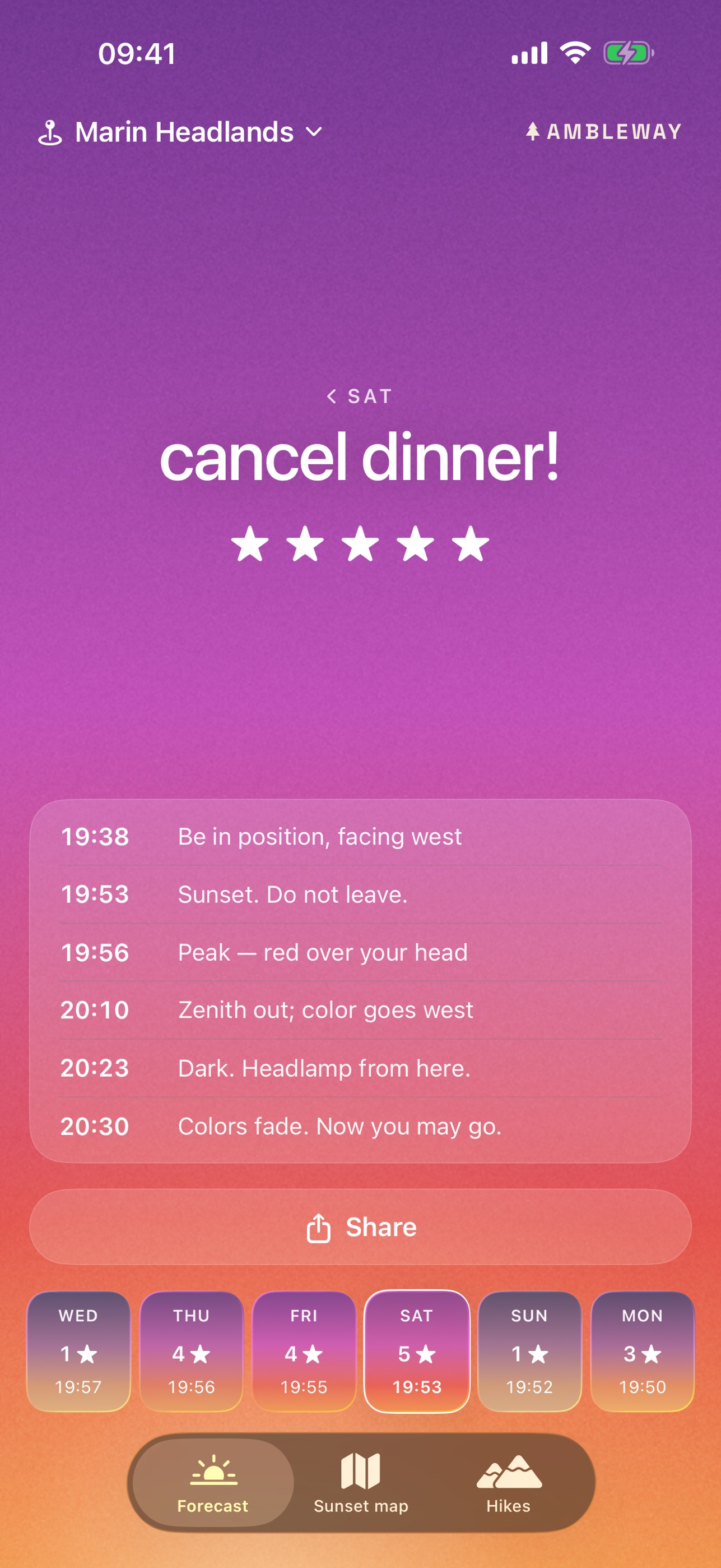 Screenshot 4 of Sunsets by Ambleway