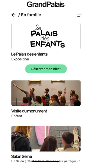 Capture d'écran de Grand Palais, Paris sur iPhone 6