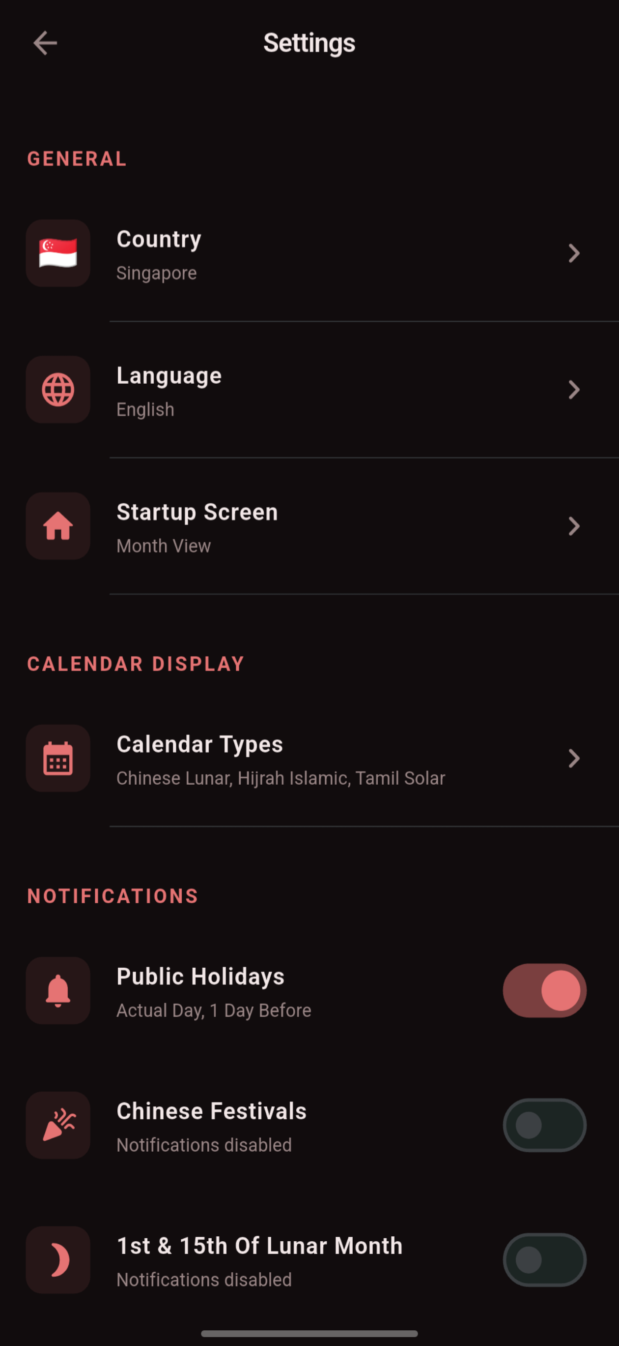 Calendar SGMY: Lunar Hijri