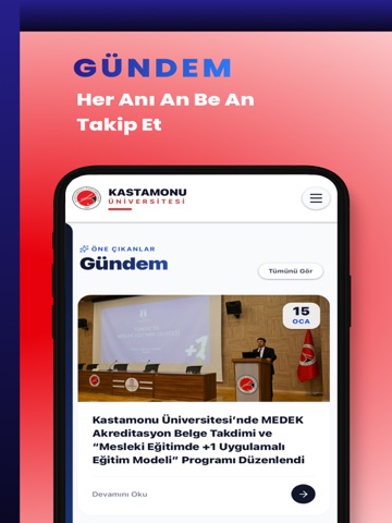 Kastamonu Üniversitesi iPad screenshot