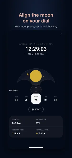 Moonphase Setter - Watch Sync screenshot 1