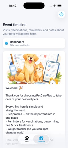 PetCarePlus: Pet Health Log iPhone screenshot