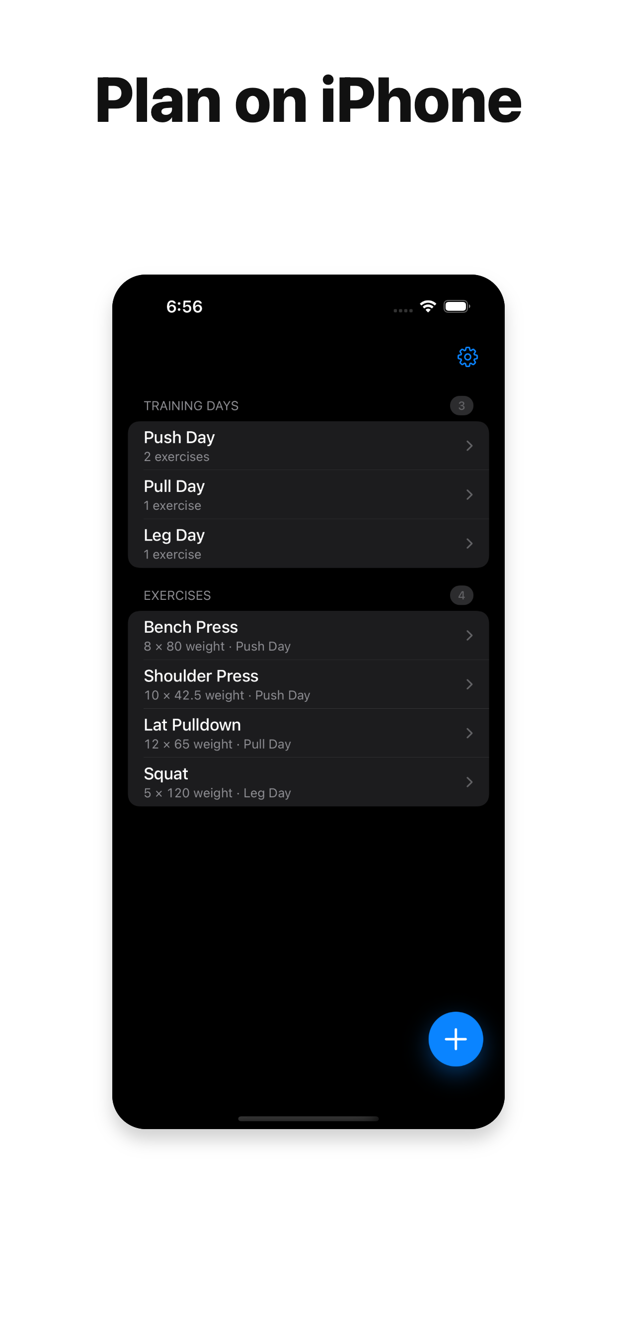 WatchLift - Watch Workout Log screenshot 2