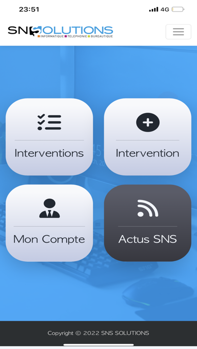 SNS Solutions Screenshot
