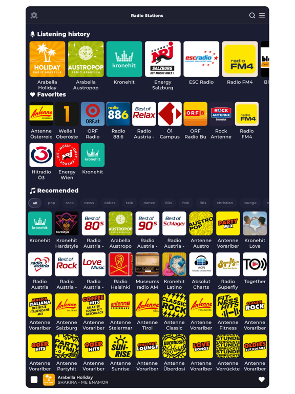 Radio Austria: Live FM Online iPad screenshot 1 - Music app