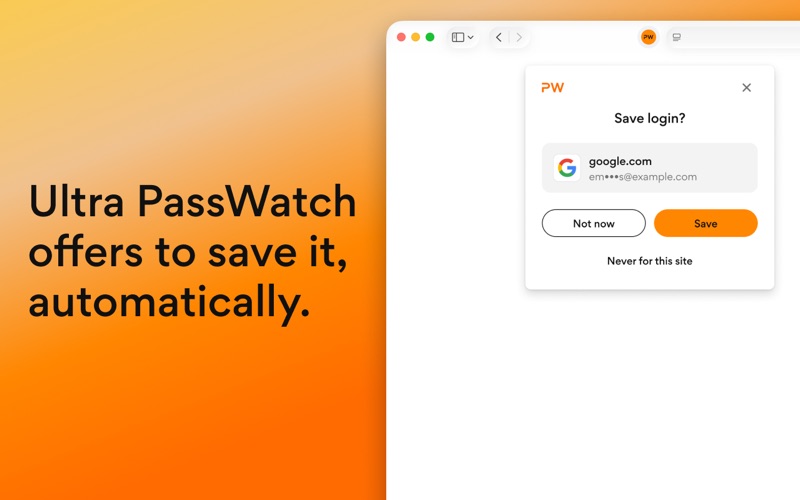 Ultra Passwatch for Safari screenshot