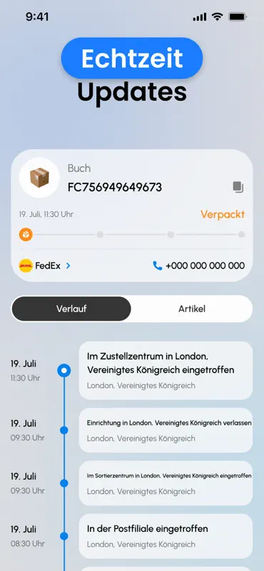‎My Package Delivery Tracker screenshot 2 of 6