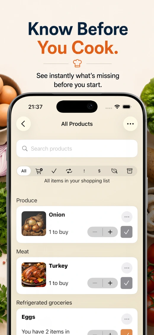 Meal Planner • Grocery List screenshot 3