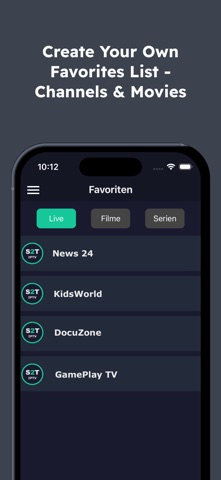 S2T IPTV: M3U & Live TV Player iPhone screenshot