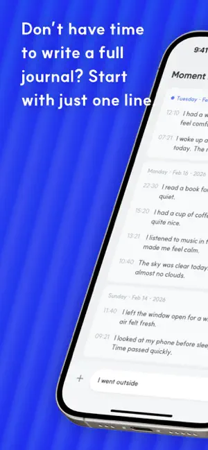 Moment Log - One Line Diary screenshot 1