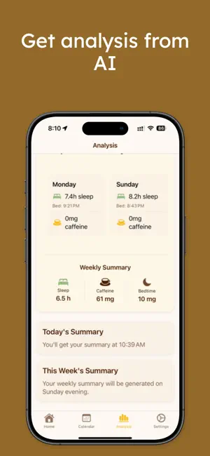 Decaff - Caffeine Tracker screenshot 4
