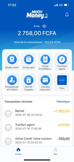 Moov Money Agent TD screenshot 3