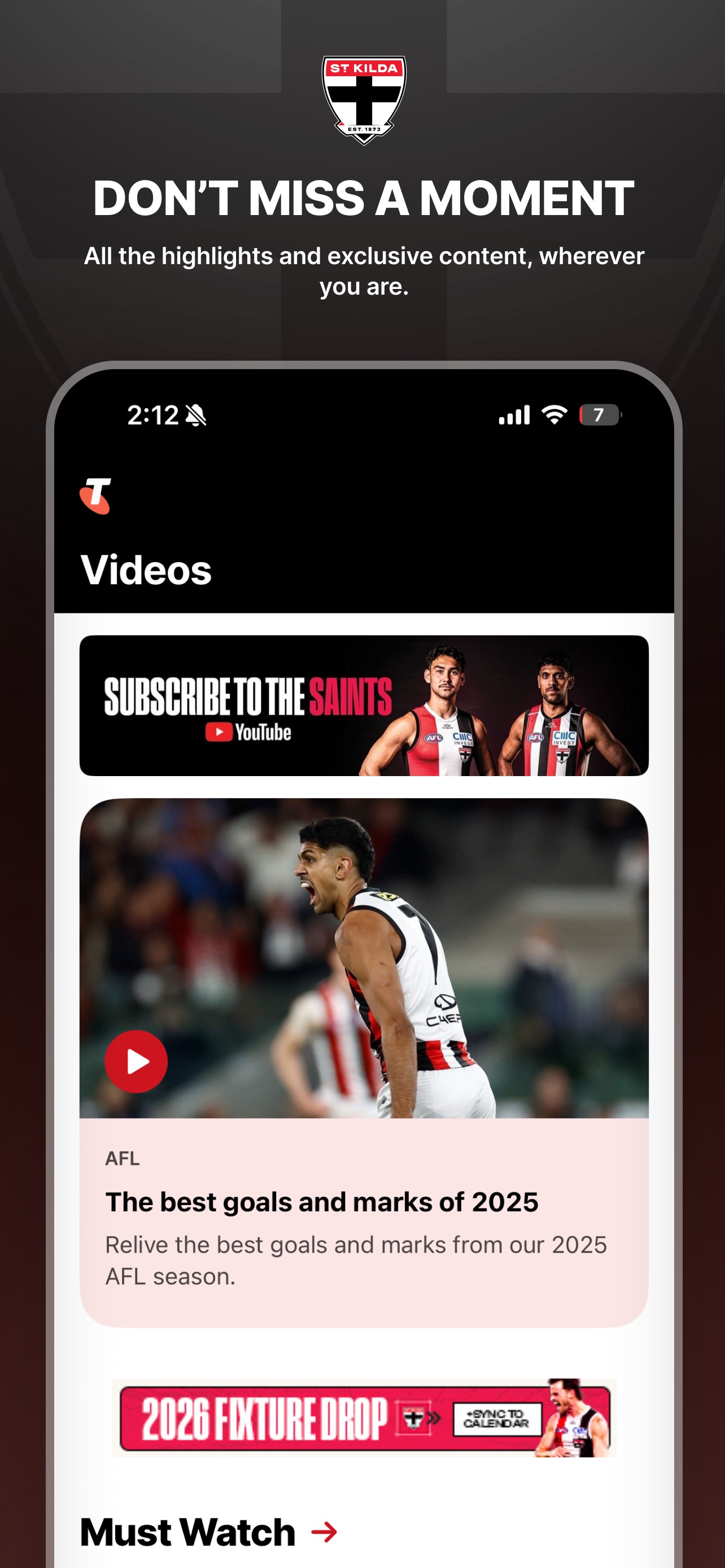 Screenshot 2 of St Kilda Official App