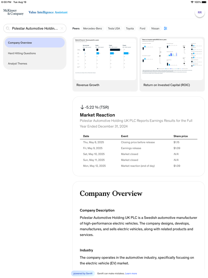 McKinsey Value Intelligence