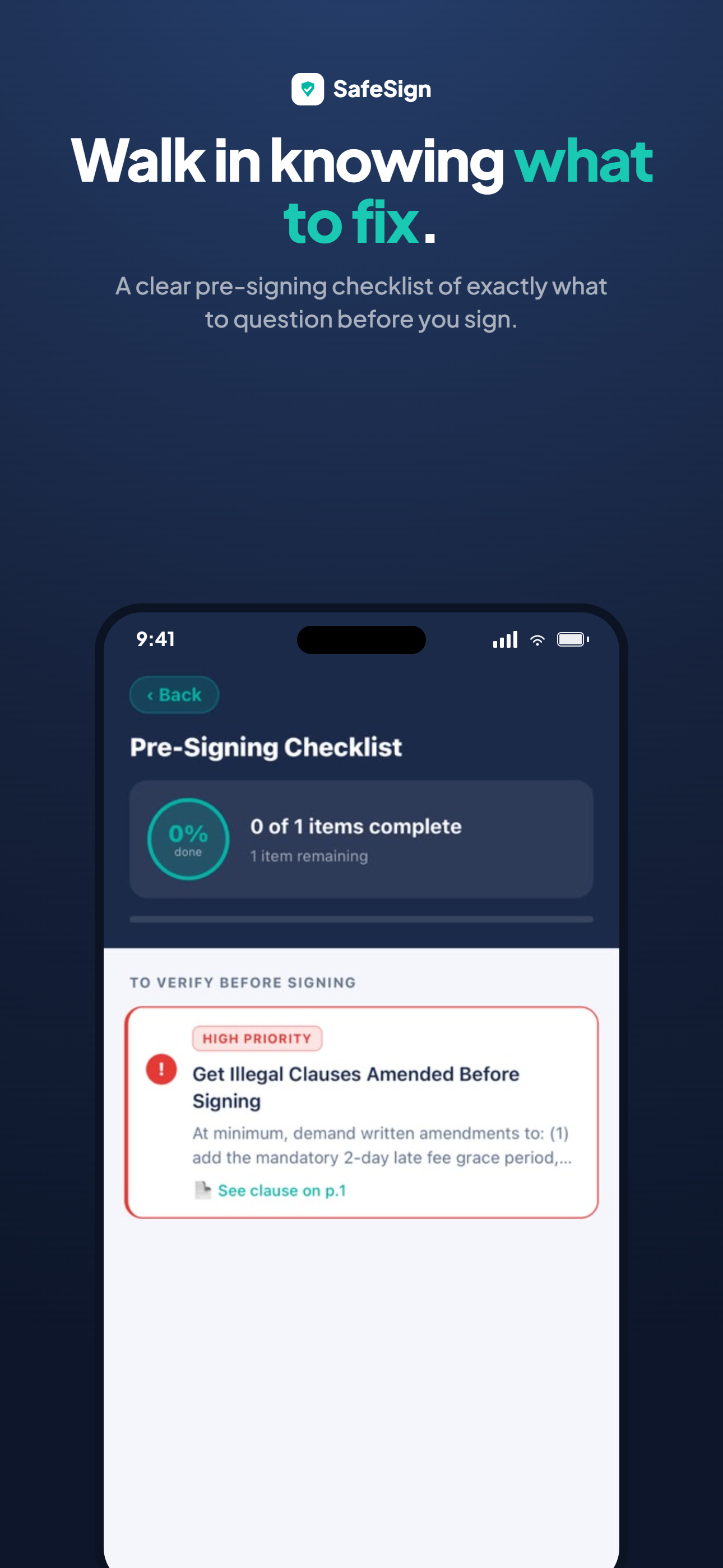 SafeSign: Lease Analyzer screenshot 4