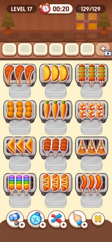 Food Grill Match: Puzzle Sort iPhone screenshot