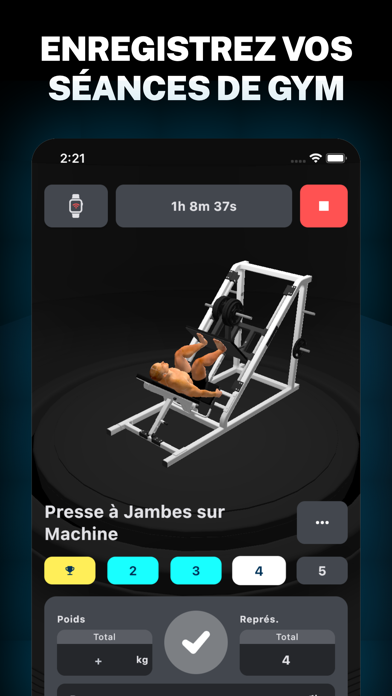 Screenshot #1 pour GymStreak : Coach IA
